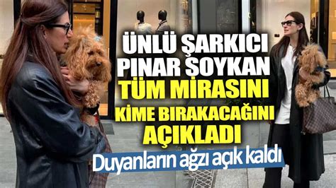 Ünlü şarkıcı Pınar Soykan tüm mirasını köpeği Soykana bırakacak